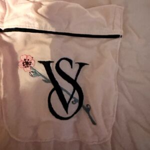 Victoria's Secret Light Pink Sleep Top with Subtle White Logo, and pj bottoms